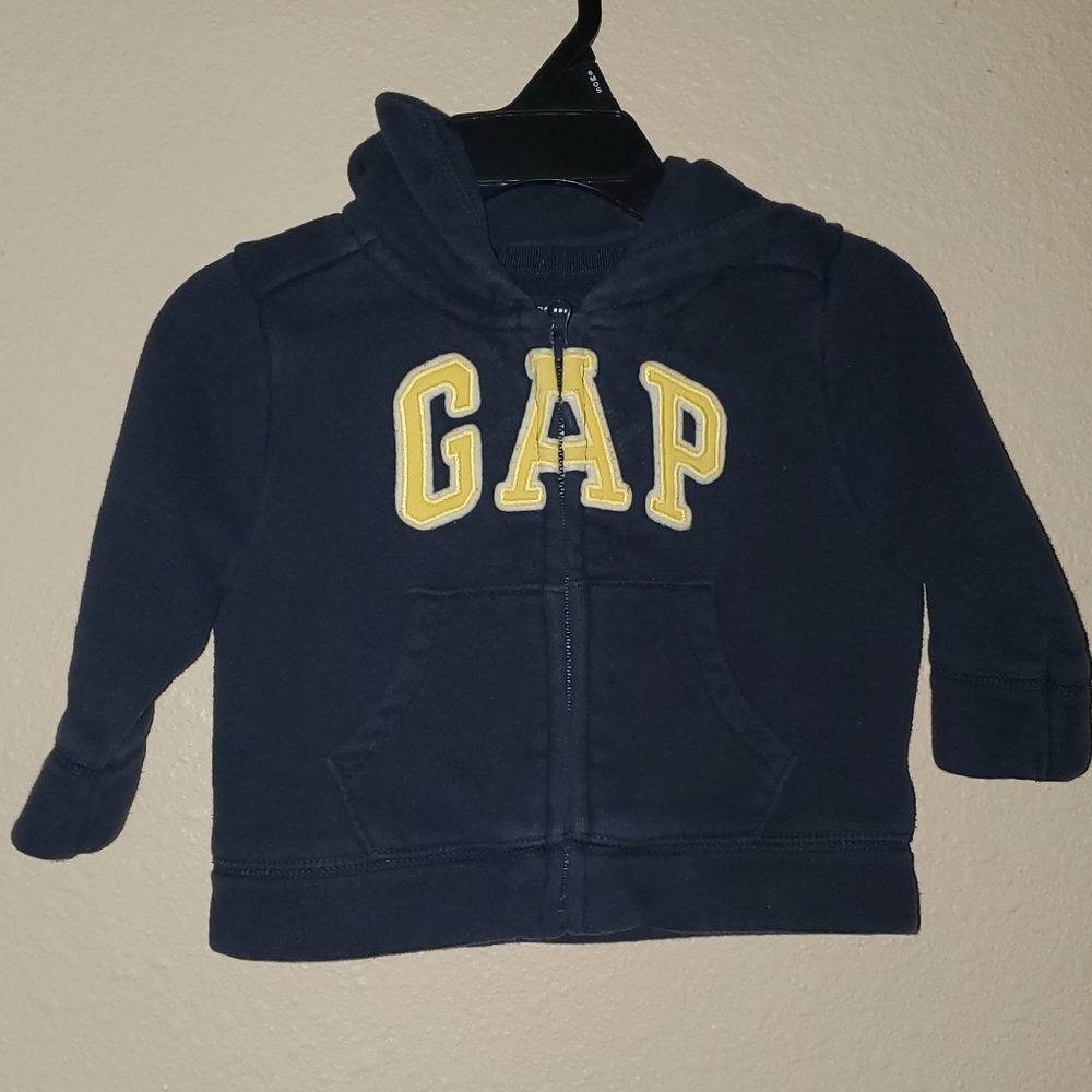 Navy Baby Gap zip up hoodie